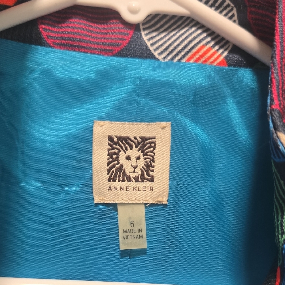 Anne Klein Multicolored Patterned Jacket - image 2